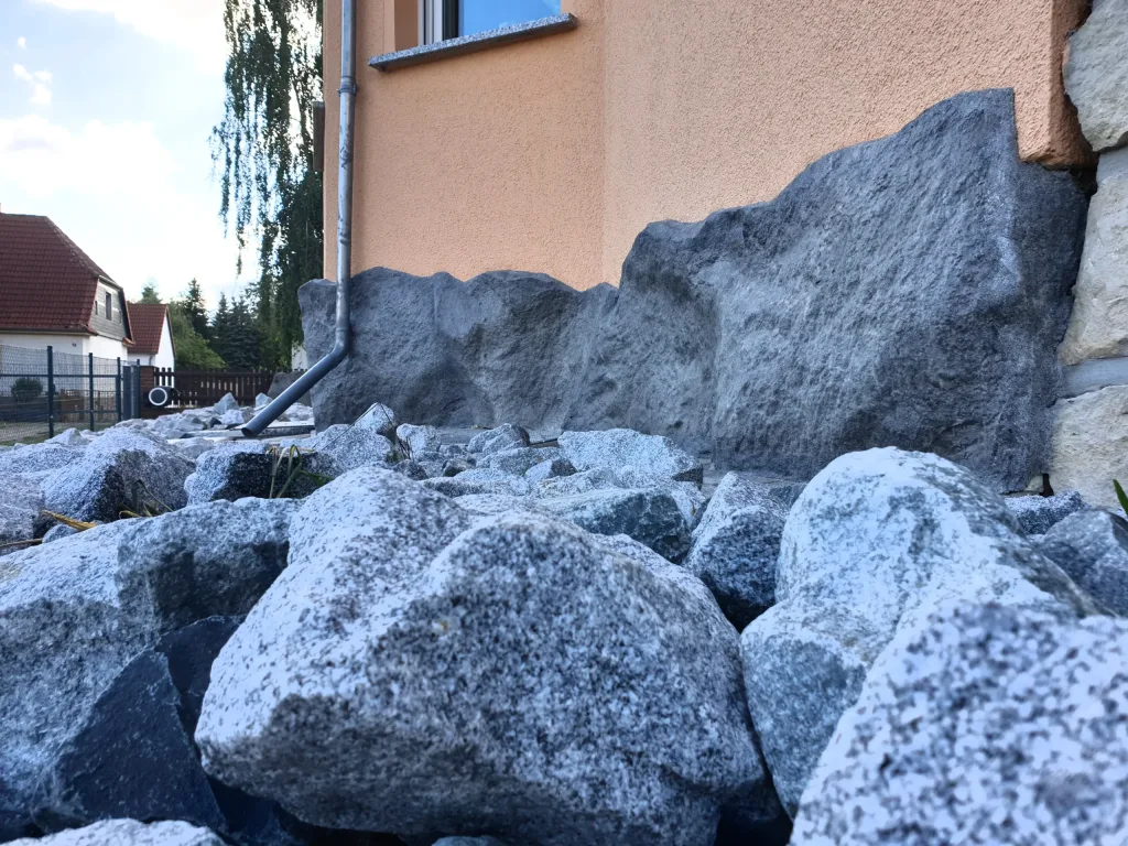 Haus auf dem Felsen in Dresden – Ansicht der Dekoration