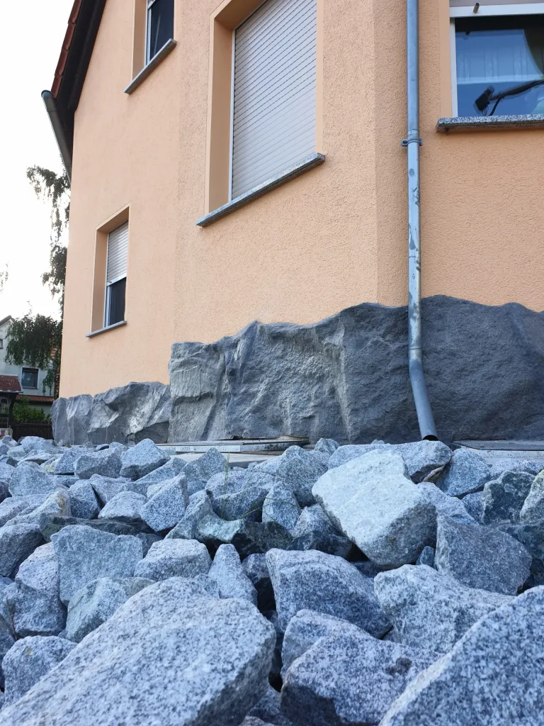 Haus auf dem Felsen in Dresden – Ansicht der Dekoration
