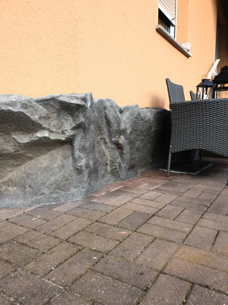 Haus auf dem Felsen in Dresden – Ansicht der Dekoration